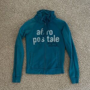 Aeropostale Blue Graphic Hoodie